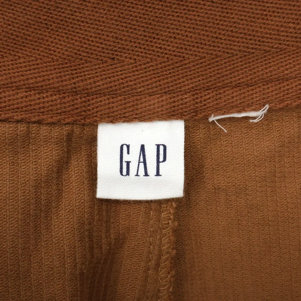 Gap Skirt Womens 8 Rust Brown Corduroy Zip Front Pockets Short Mini Preppy